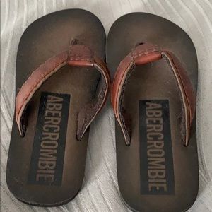 Brand new Abercrombie kids flip flops 12/13